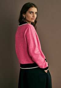 Next SMART CONTRAST TIPPED   REGULAR FIT - Kardigán - pink