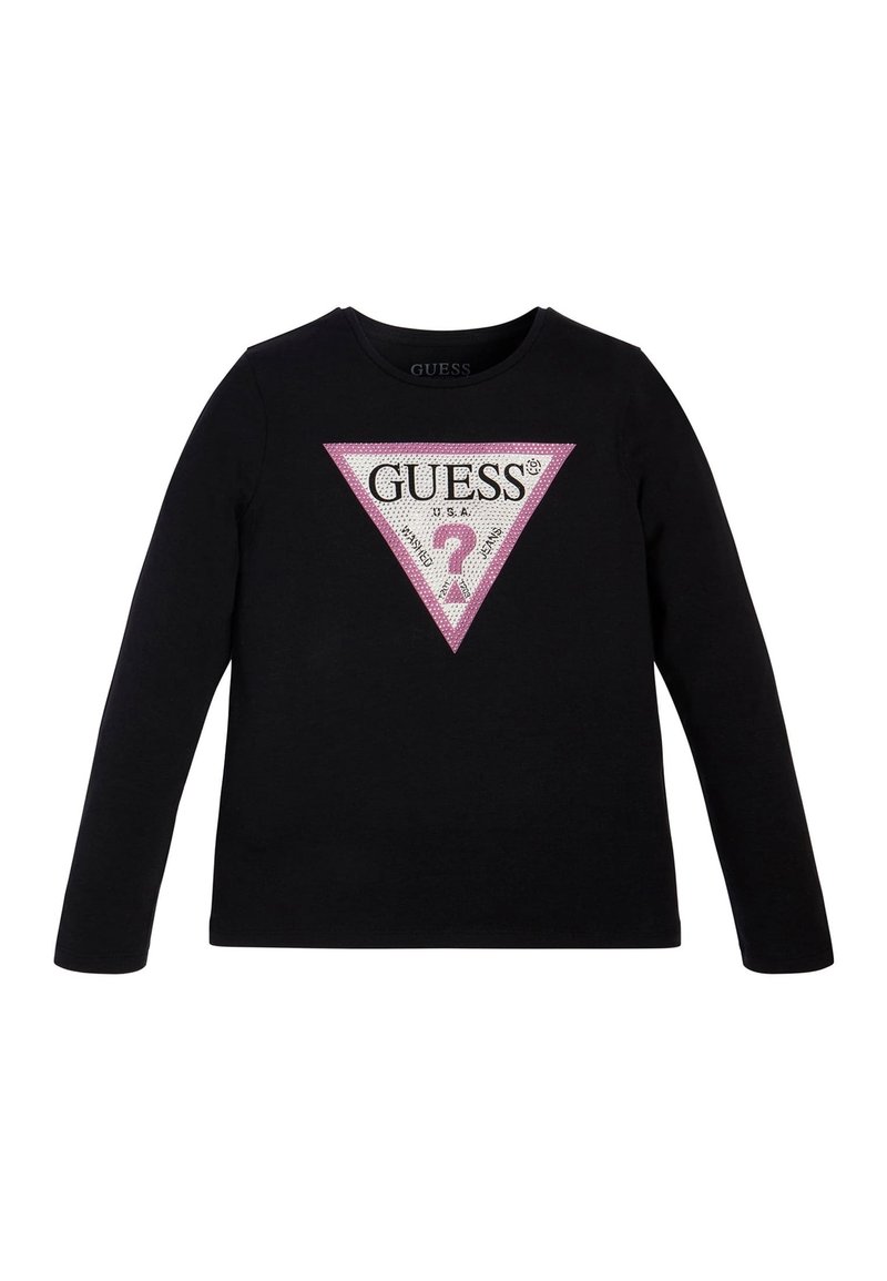 Guess LOGO-DREIECK - Bluză cu mânecă lungă - mehrfarbig schwarz