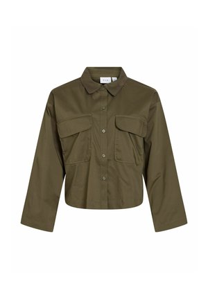 VILA, SHIRT VIREYANI LONG SLEEVED - Chemisier - forest night