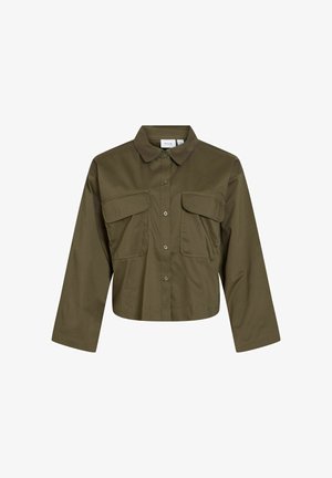 VILA, SHIRT VIREYANI LONG SLEEVED - Hemdbluse - forest night