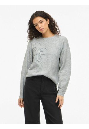 RUNDHALS - Trui - light grey melange