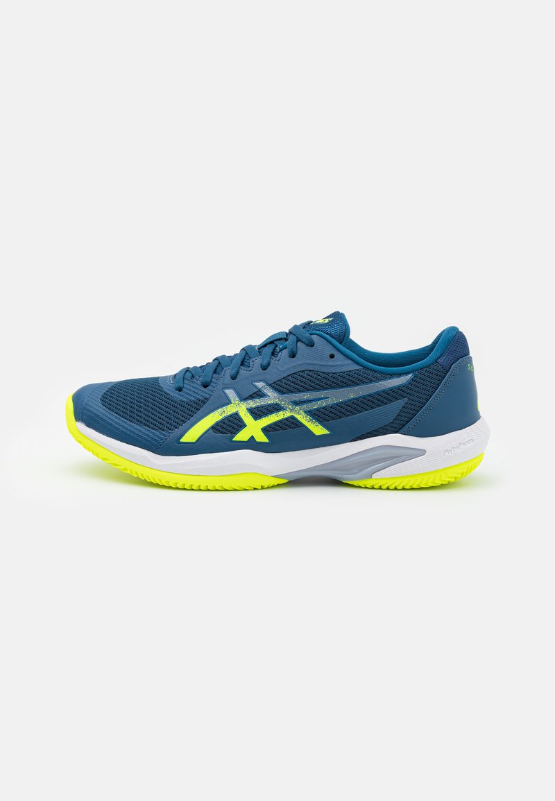 ASICS SOLUTION SWIFT 2 - Tenisové boty na antuku - mako blue/safety yellow