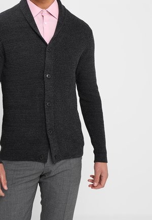 Chaqueta de punto - mottled dark grey