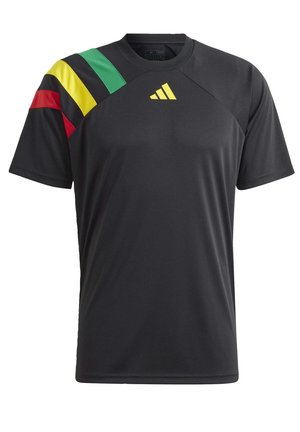 FORTORE - T-Shirt sport - black/team green/team yellow/team colleg red