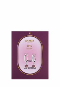 Lucardi Boucles d'oreilles - silver-coloured/pink