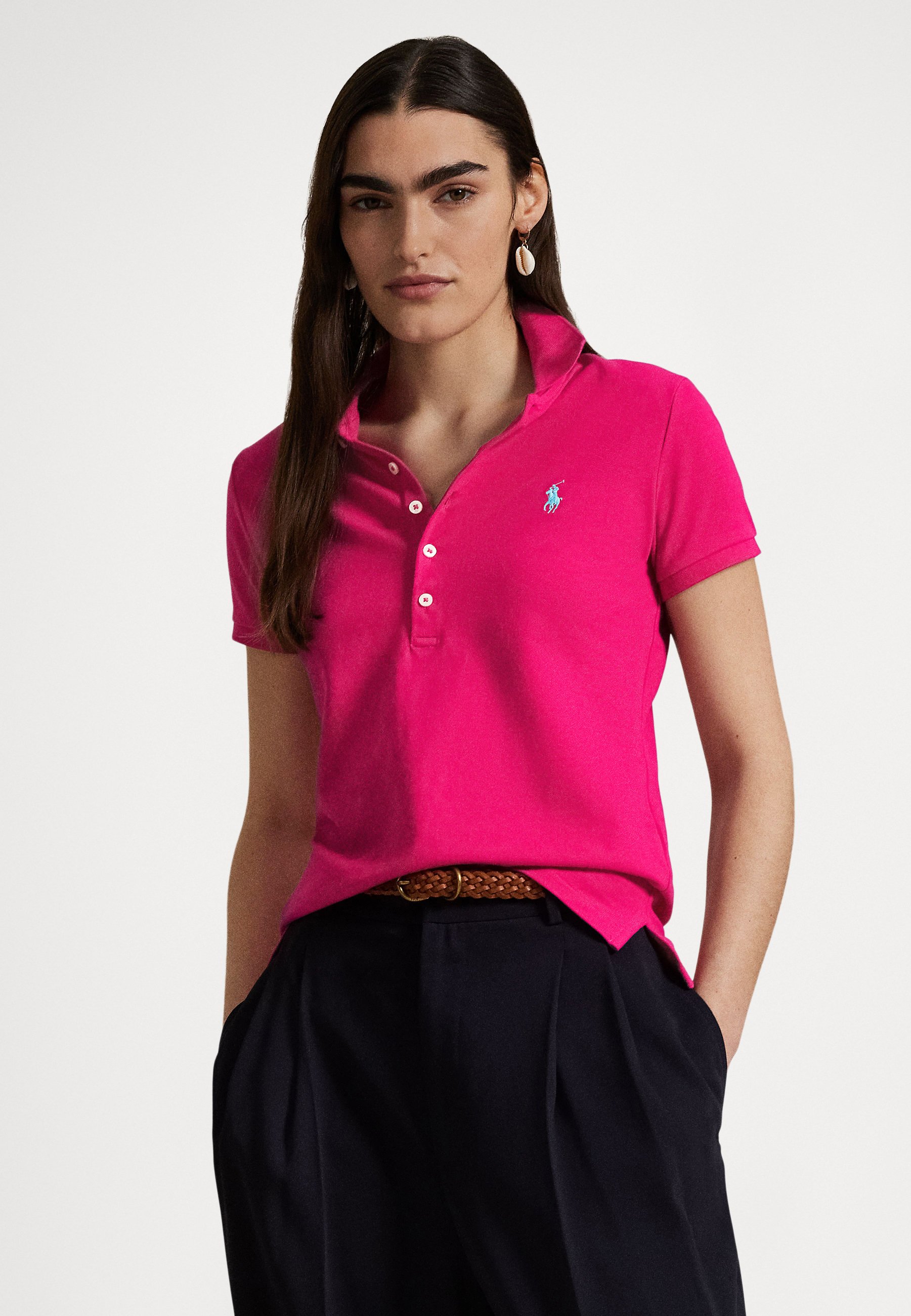 Polo Ralph Lauren SLIM FIT STRETCH POLO SHIRT - Polo - pink sky