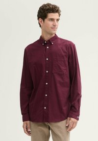 TOM TAILOR Camicia Uomo A Scacchi Gipsy Purple Check 36706 - Vestibilità Regular, Cotone, Taglia XXL