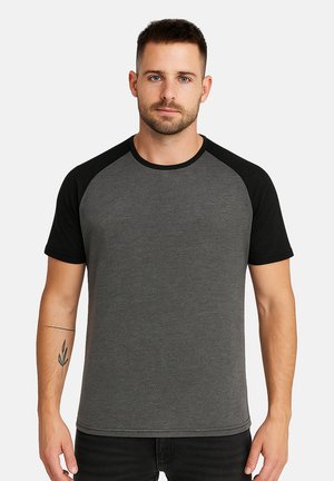 Humy, 2ER PACK MIT RAGLANÄRMELN - T-shirt print - anthrazit