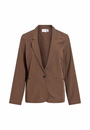 VILA, BLAZER VINEJA SINGLE-BREASTED - Blazer - coffee bean