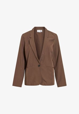 VILA, BLAZER VINEJA SINGLE-BREASTED - Blazer - coffee bean