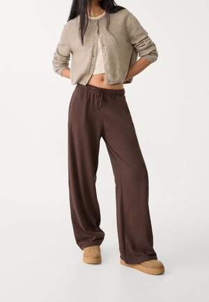 Enkellaarsjes met plateauzool - beige