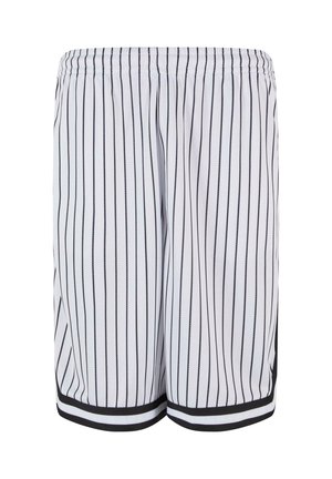 Urban Classics STRIPED - Kratke hlače - white black