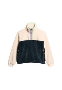 Superdry & Co SUPER SOFT MASH UP - Suéter de forro polar - rice white/beige - Zalando.es