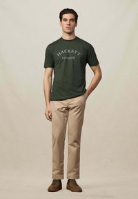 Hackett London Camiseta estampada - duck green