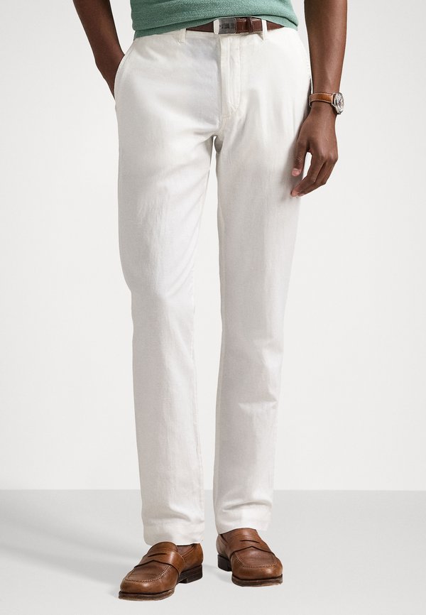 STRAIGHT FIT LINEN COTTON TROUSER - Trousers