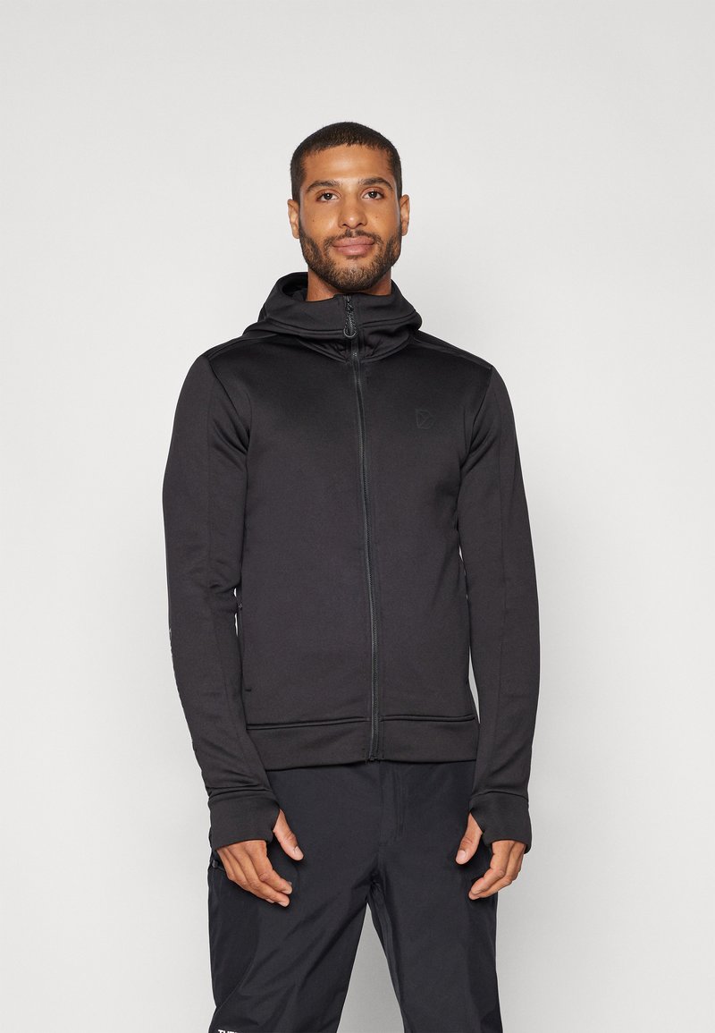 Didriksons ACKE FULLZIP - Mikina na zip - black