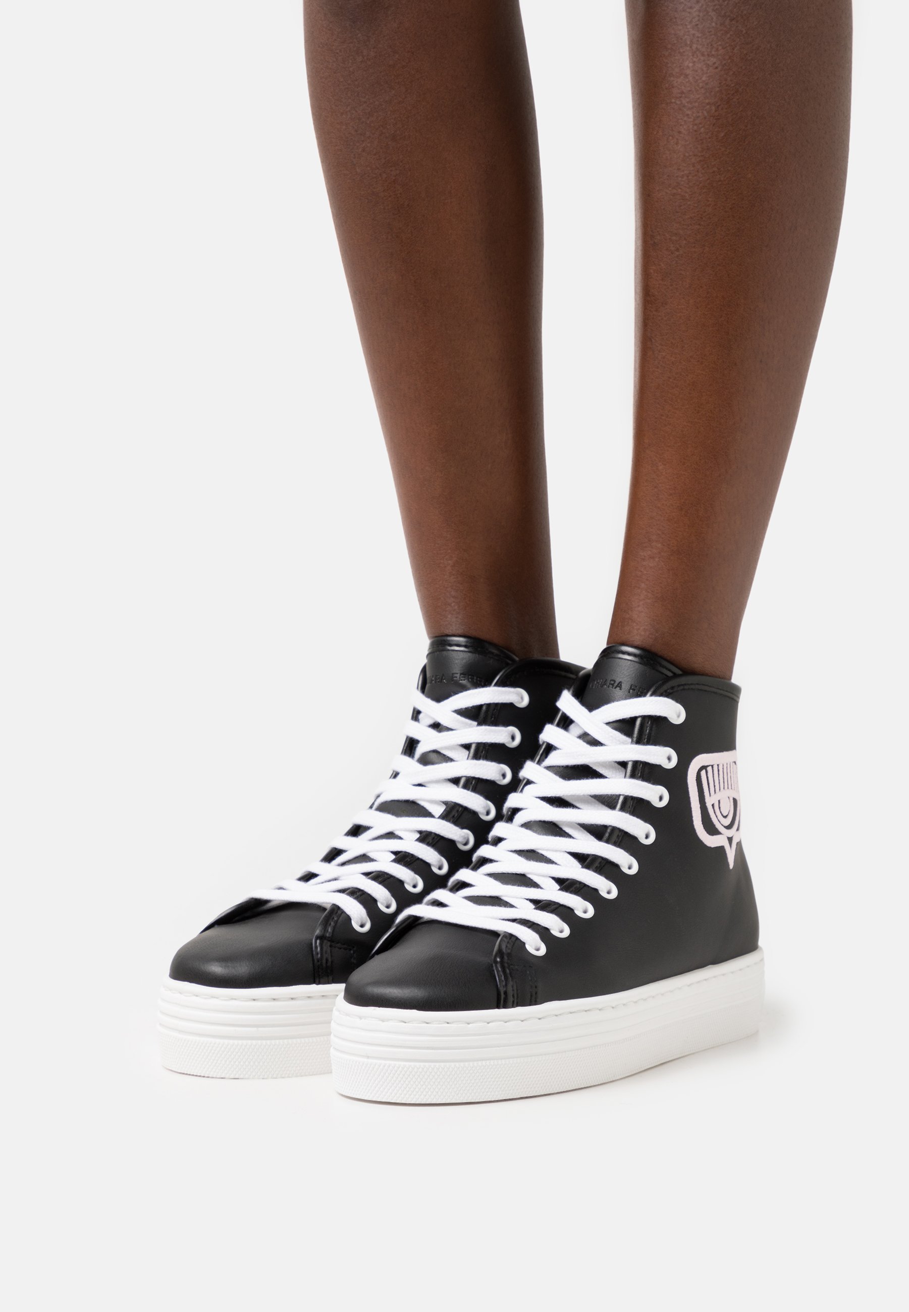 high top black converse platform