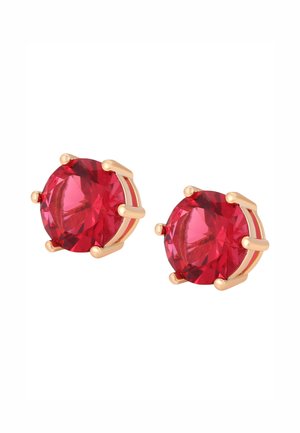 Cercei - rose gold red