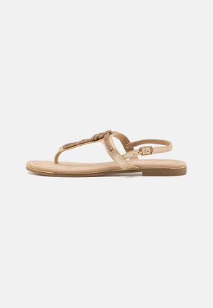 T-bar sandals - gold