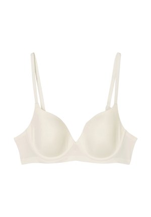 Lyscreme underwire-bh med glatte, formede skåle, justerbare stropper og et minimalistisk design. Fremstillet af blødt og strækbart stof.