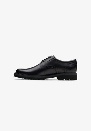 Clarks, Business-Schnürer - black leather g