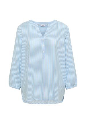 Cecil, 3/4-SLEEVE BLOUSE WITH A SPLIT NECK AND STRIPES - Blusa - blouse blue