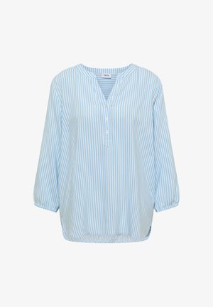 Cecil, 3/4-SLEEVE BLOUSE WITH A SPLIT NECK AND STRIPES - Camicetta - blouse blue