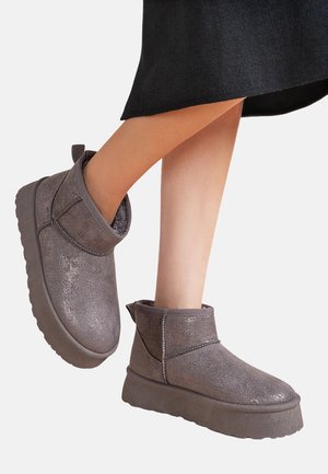 FOURRÉES PLATEFORME - Bottes de neige - gris métal