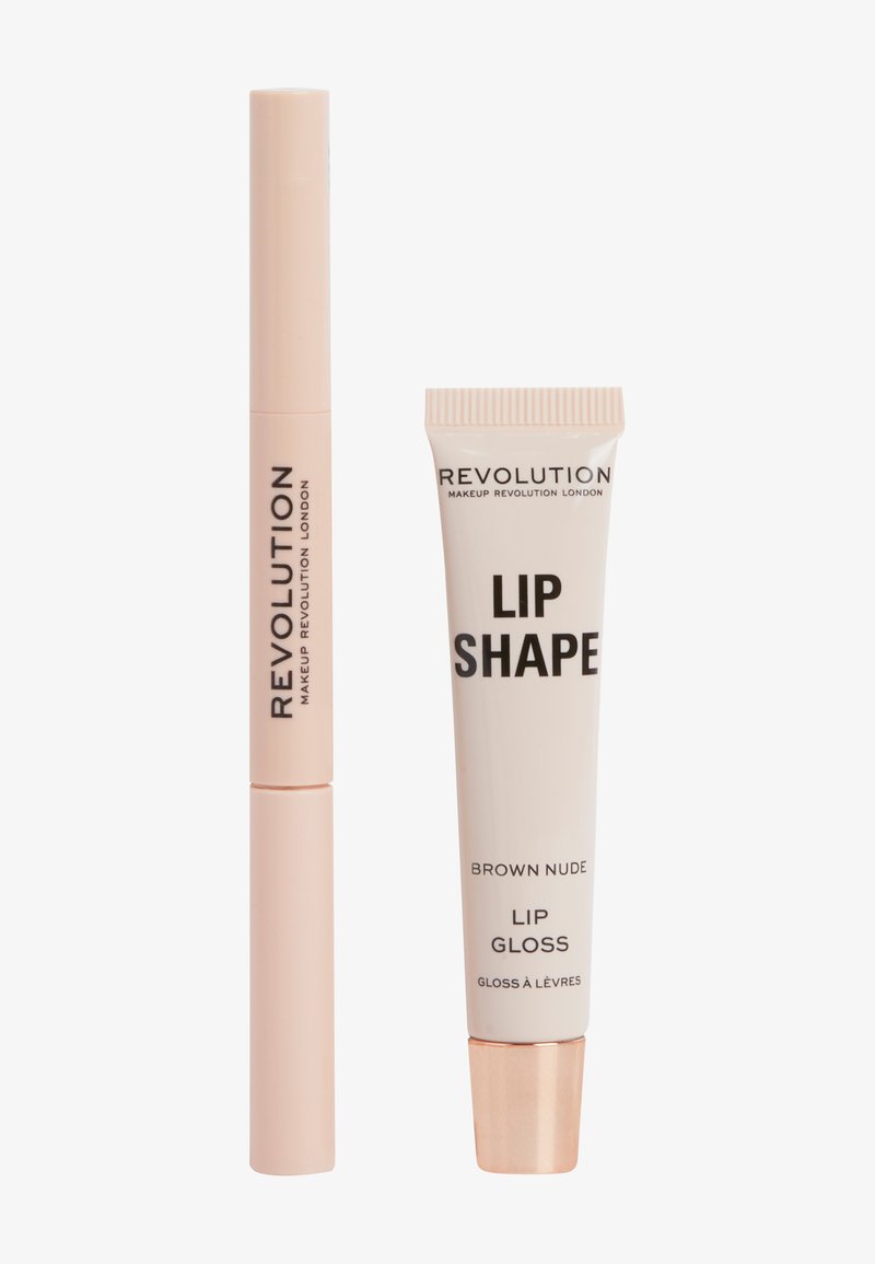 Makeup Revolution LIP SHAPE KIT - Lip Set - brown nude