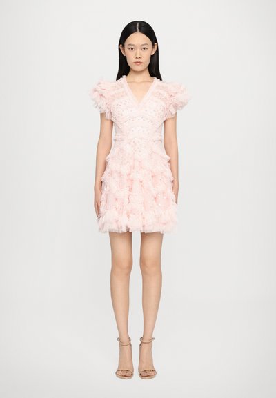 Needle & Thread AURELIE V NECK MICRO MINI DRESS - Ballkleid - light pink