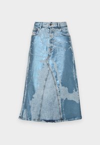 Diesel PAGO MIDI SKIRT - Jeansrok - blue denim