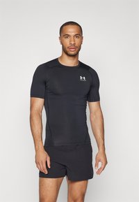 Under Armour - Sportfelső - black/white Miniatűr kép 1