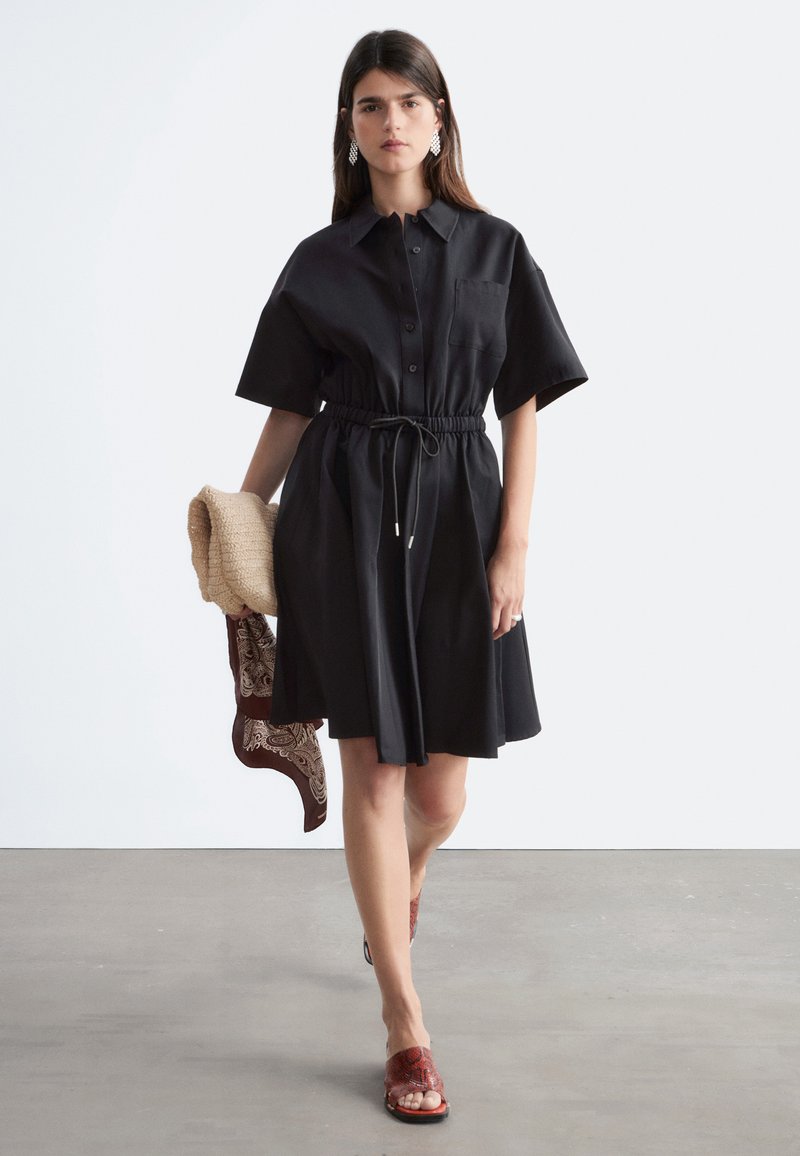 button up mini dress other stories & OTHER STORIES Flowy Button Up Mini Dress