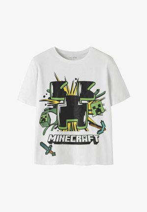 TWO SOON, T-SHIRT MINECRAFT - T-Shirt print - bright white1