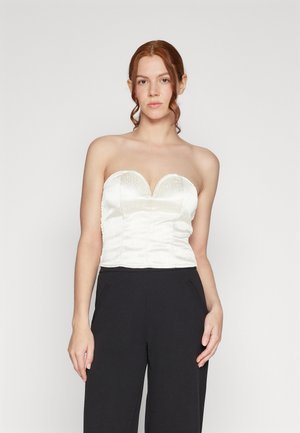 Pieces PCNILA CORSET - Corsager - cloud dancer