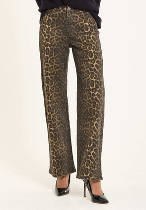 Straight leg jeans - brown