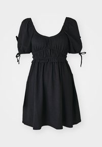 PUFF SLEEVE DRESS - Vestido informal - black