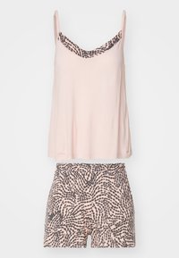 LAS DOTLINE SHORTY - Pyjama set - rose/grey