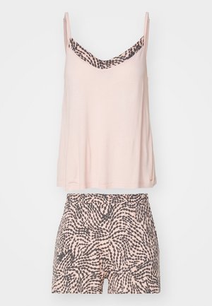 LASCANA, LAS DOTLINE SHORTY - Pyjama set - rose/grey