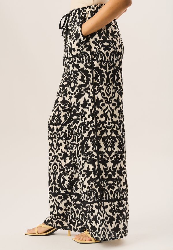 IKAT PRINT WIDE LEG - Trousers - mono3