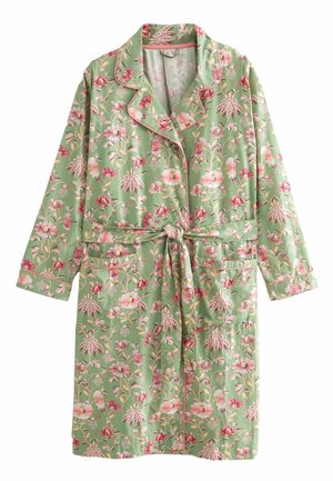 WRAP REGULAR FIT - Bademantel - green floral