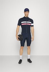 Rapha MENS BREVET - Cyklistické tričko - dark navy/high-vis pink/white