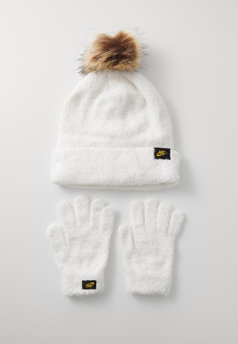 Nike Sportswear PLUSH GIFTING PEAK BEANIE UNISEX SET - Guanti - sail