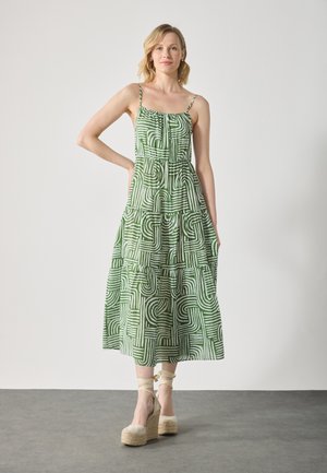 Day dress - green/white