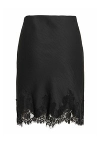 VILA MINI SKIRT VIEVINDA LACE - Minijupe - black
