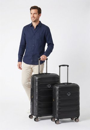 Delsey Paris, METEOR 4 ROLLEN KOFFERSET 2-TEILIG MIT DEHNFALTE UNISEX  - Set de valises - deep black