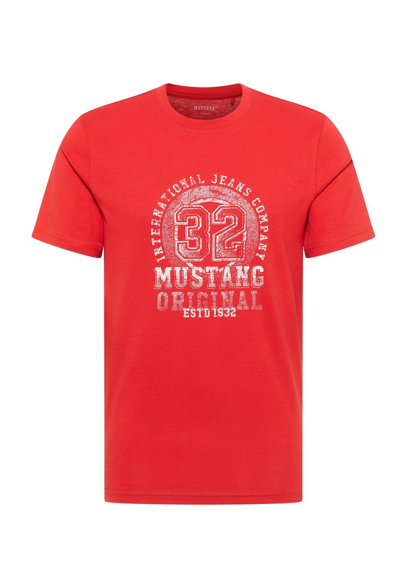 mustang T-shirt print rood mustang T-shirt print rood