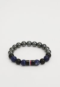 Tommy Hilfiger JAMESON - Náramok - black/silver-coloured/blue