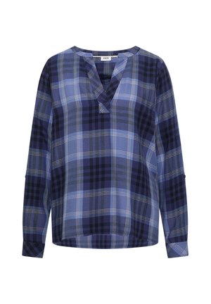 Cecil, LANGARM TUNIKA MIT KAROMUSTER - Bluse - urban dark blue