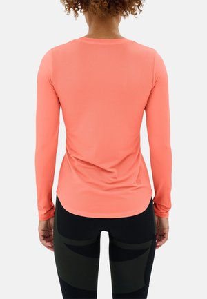 THE RUN SHIRT LONG SLEEVE WOMEN - Long sleeved top - coral